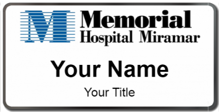 Custom name badges for Memorial Hospital Miramar