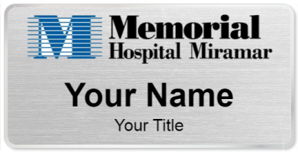 Custom name badges for Memorial Hospital Miramar