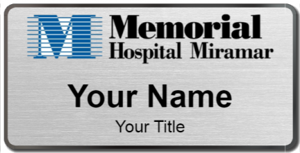 Custom name badges for Memorial Hospital Miramar