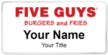 Five Guys Template Image