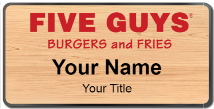 Five Guys Template Image