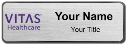 Custom name badges for VITAS Healthcare