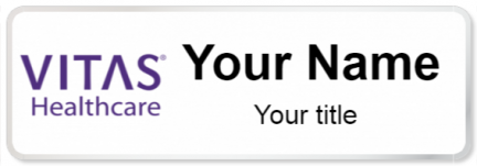 Custom name badges for VITAS Healthcare