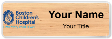 Custom name badges for Boston Childrens Hospital