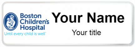 Custom name badges for Boston Childrens Hospital