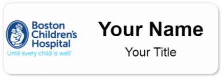 Custom name badges for Boston Childrens Hospital