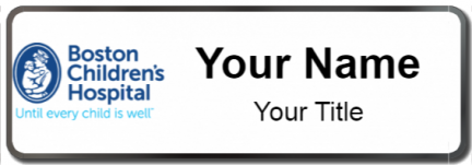 Custom name badges for Boston Childrens Hospital