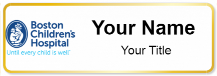 Custom name badges for Boston Childrens Hospital