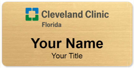 Custom name badges for Cleveland Clinic Florida