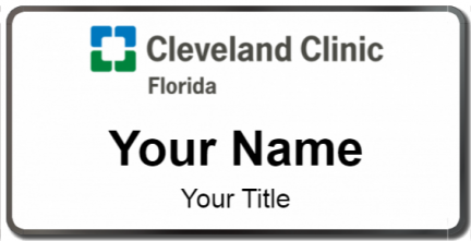 Custom name badges for Cleveland Clinic Florida
