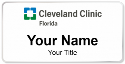 Custom name badges for Cleveland Clinic Florida