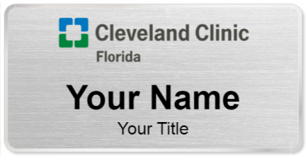 Custom name badges for Cleveland Clinic Florida
