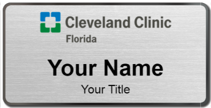 Custom name badges for Cleveland Clinic Florida