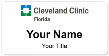 Custom name badges for Cleveland Clinic Florida