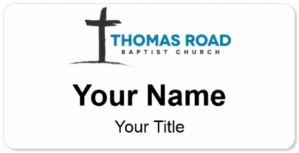 Custom name badges for Thomas Road Baptist Church