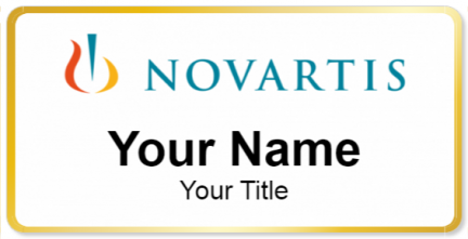 Custom name badges for Novartis Pharmaceuticals