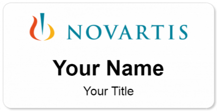 Custom name badges for Novartis Pharmaceuticals
