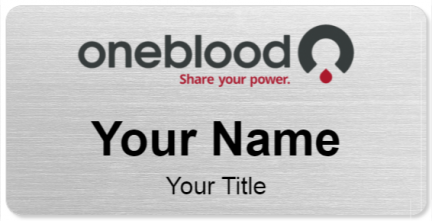 Custom name badges for OneBlood