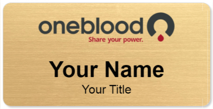 Custom name badges for OneBlood