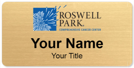 Custom name badges for Roswell Park Comprehensive Cancer Center