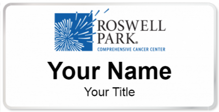 Custom name badges for Roswell Park Comprehensive Cancer Center