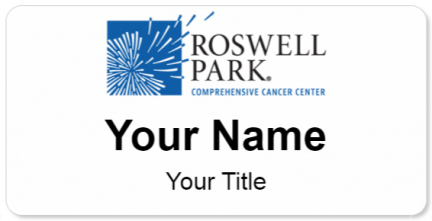 Custom name badges for Roswell Park Comprehensive Cancer Center