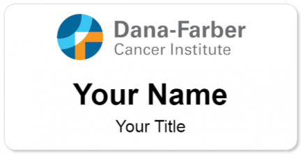 Custom name badges for Dana Farber Cancer Institute