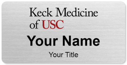 Custom name badges for Keck Hospital of USC