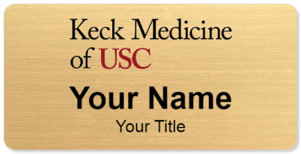 Custom name badges for Keck Hospital of USC