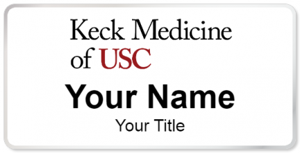 Custom name badges for Keck Hospital of USC