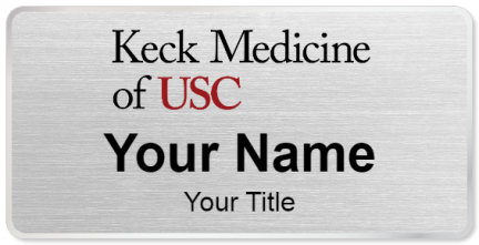 Custom name badges for Keck Hospital of USC