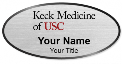 Custom name badges for Keck Hospital of USC