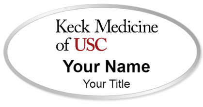 Custom name badges for Keck Hospital of USC