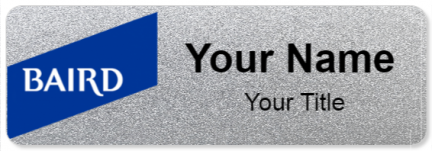 Custom name badges for Baird
