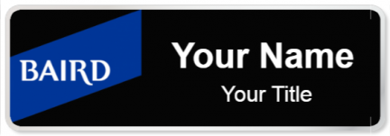 Custom name badges for Baird