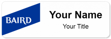 Custom name badges for Baird