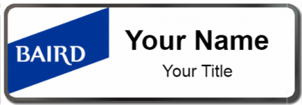 Custom name badges for Baird