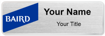Custom name badges for Baird