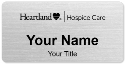 Custom name badges for Heartland Hospice Care
