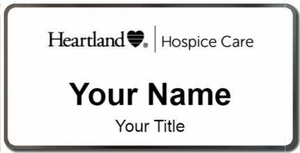 Custom name badges for Heartland Hospice Care