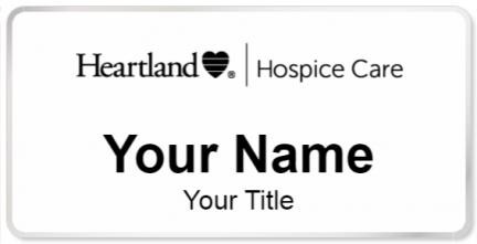 Custom name badges for Heartland Hospice Care