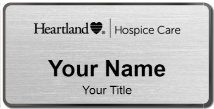 Custom name badges for Heartland Hospice Care