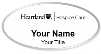 Custom name badges for Heartland Hospice Care