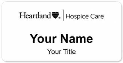 Custom name badges for Heartland Hospice Care