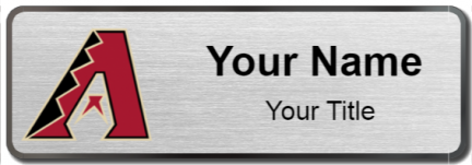 Custom name badges for Arizona Diamondbacks