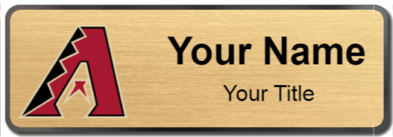 Custom name badges for Arizona Diamondbacks
