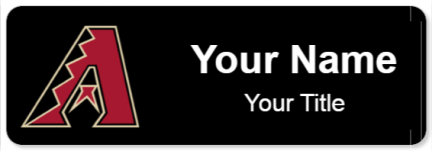 Custom name badges for Arizona Diamondbacks