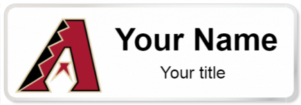 Custom name badges for Arizona Diamondbacks