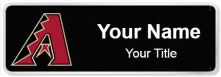 Custom name badges for Arizona Diamondbacks