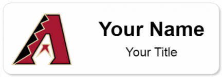 Custom name badges for Arizona Diamondbacks